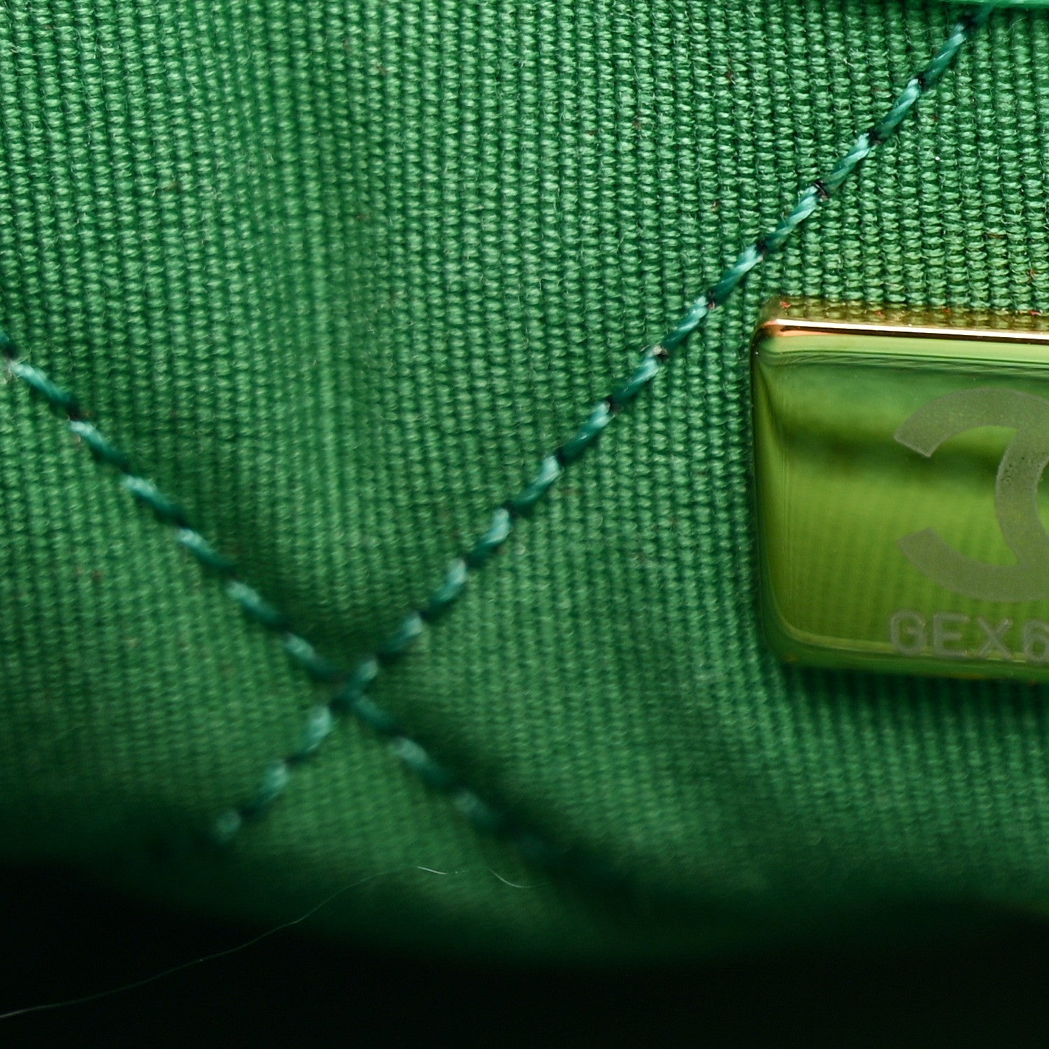Chanel Caviar Quilted Mini CC Flap Green 7 of 11