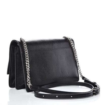 Saint Laurent Calfskin Small Monogram Sunset Black 3 of 8