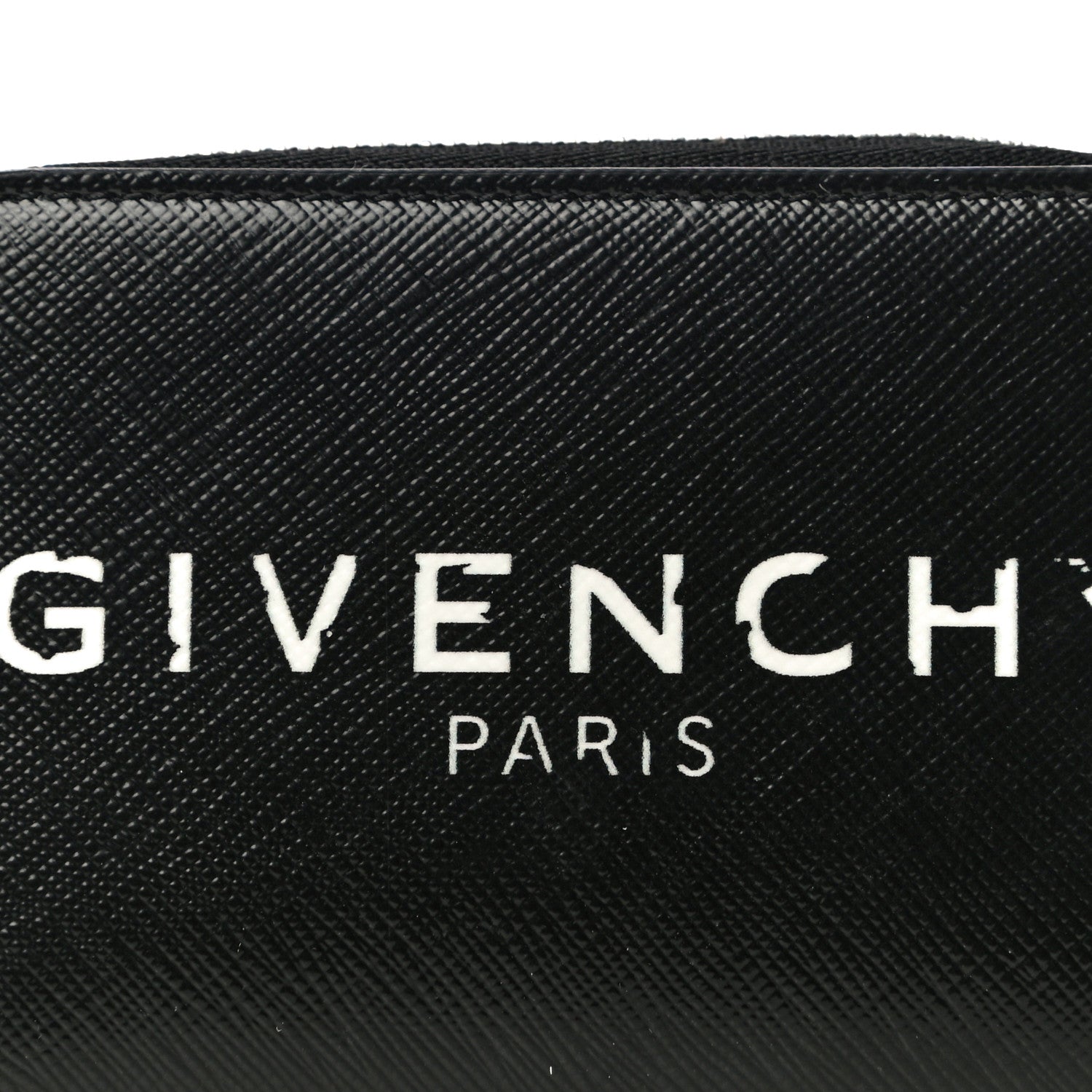 Givenchy Calfskin Logo Print Mini Zip Wallet Black 9 of 11