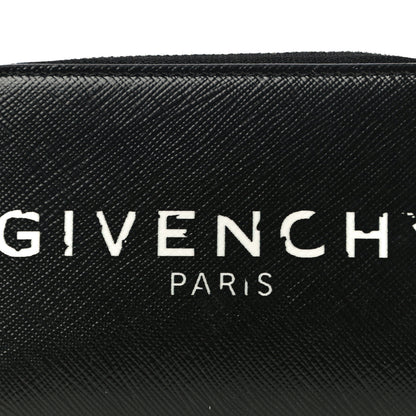 Givenchy Calfskin Logo Print Mini Zip Wallet Black 9 of 11