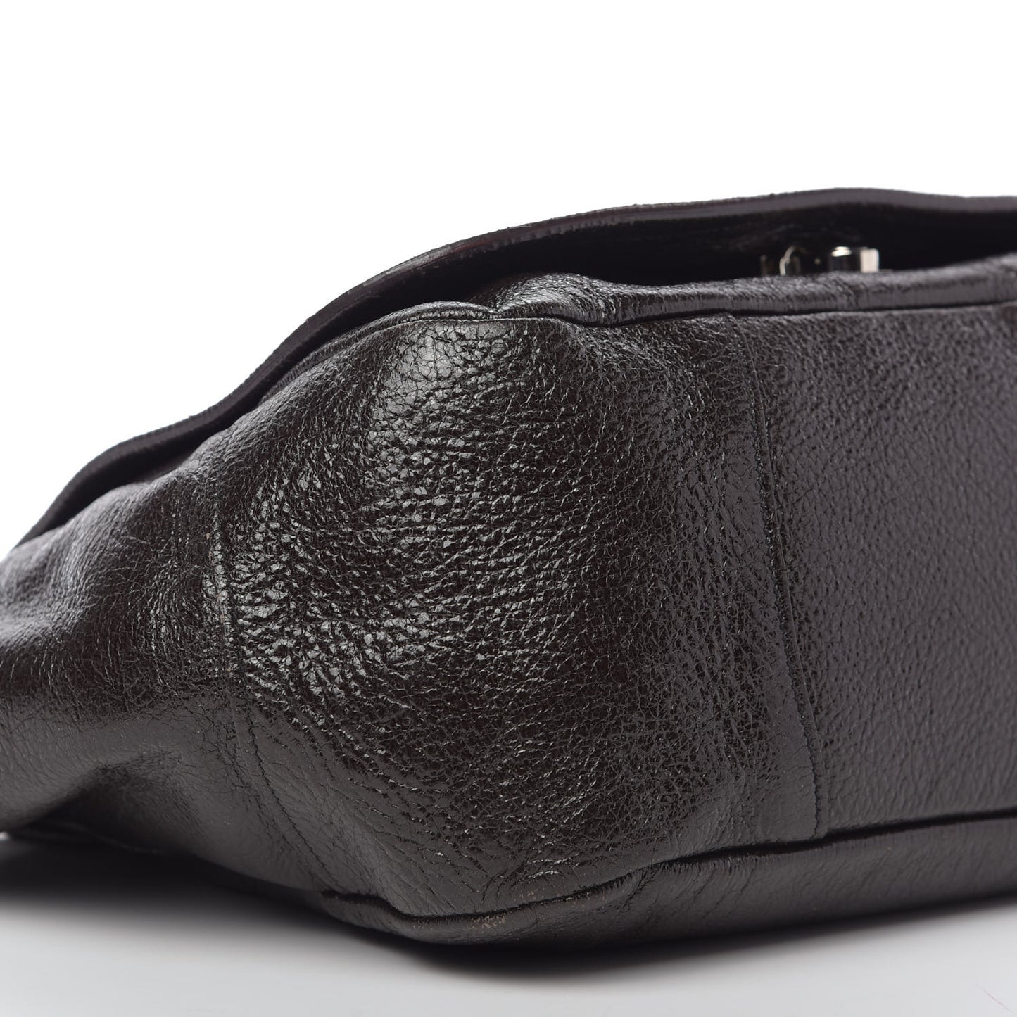 Cervo Lux Chain Flap Hobo Ebano