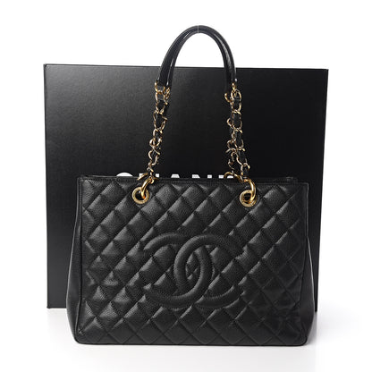 Chanel Caviar Quilted Grand Shopping Tote GST Black 9 of 9