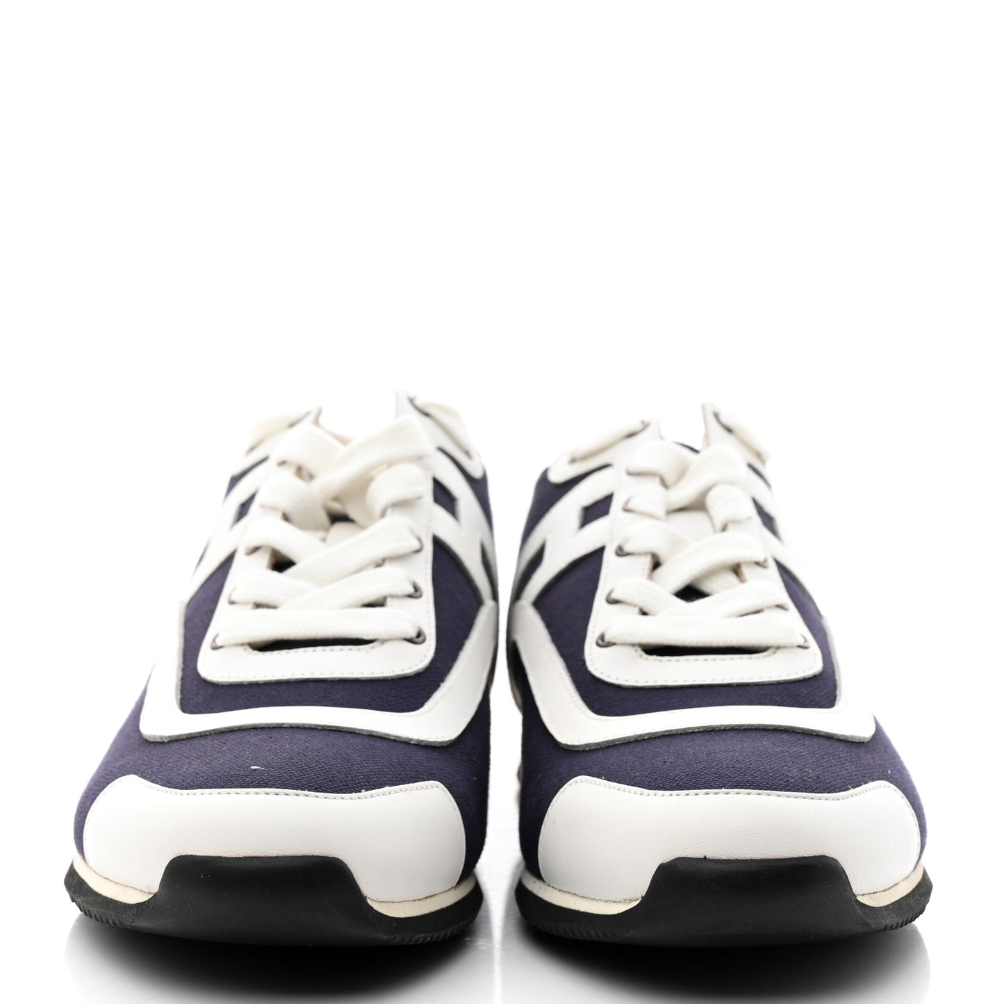 Cotton Calfskin Kool Sneakers 40 Indigo White