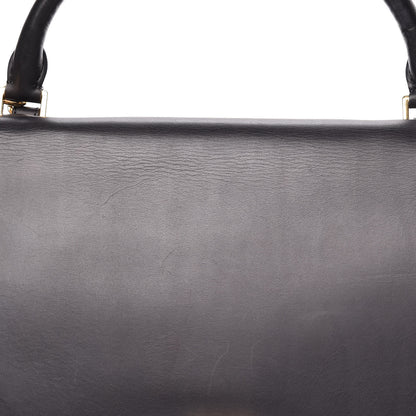Celine Smooth Calfskin Suede Medium Trapeze Navy 12 of 17