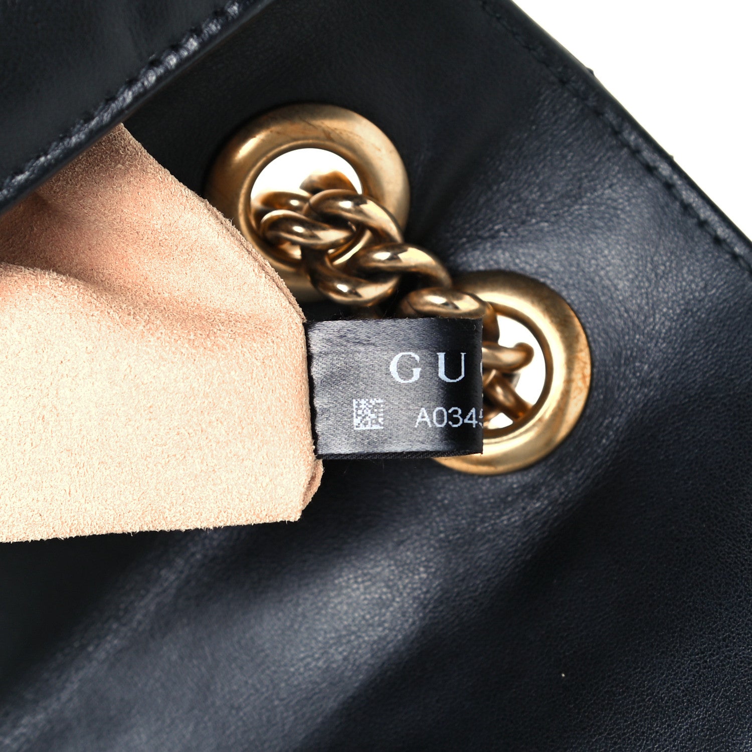 Gucci Calfskin Matelasse Small GG Marmont Shoulder Bag Black 8 of 12