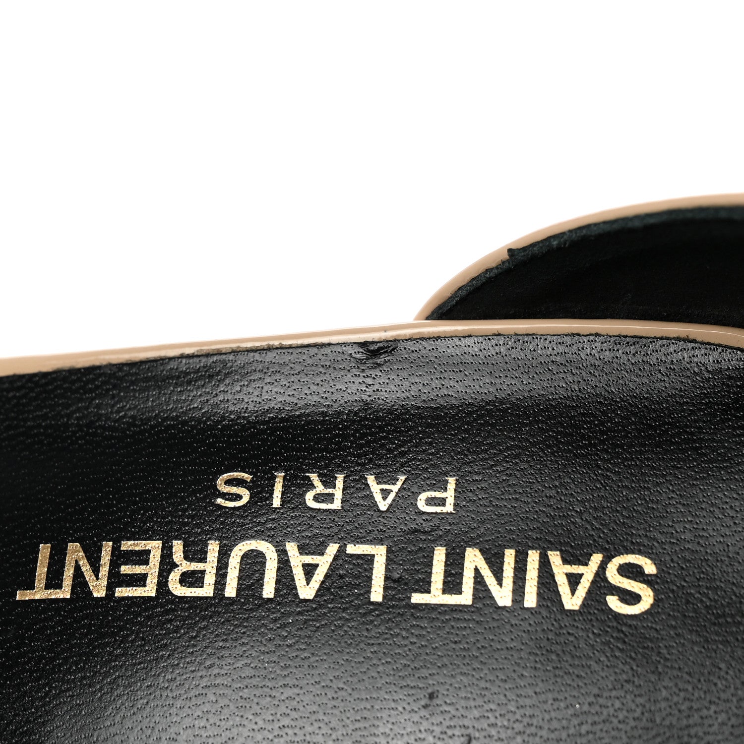 Saint Laurent Calfskin Jane 110 Ankle Strap Sandals 36 Beige 13 of 18