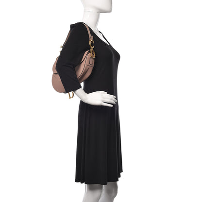 Christian Dior Grained Calfskin Saddle Bag Pink 2 of 14