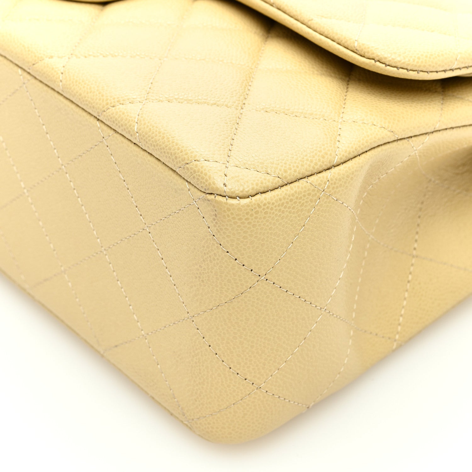 Chanel Caviar Quilted Jumbo Double Flap Light Green 10 of 10