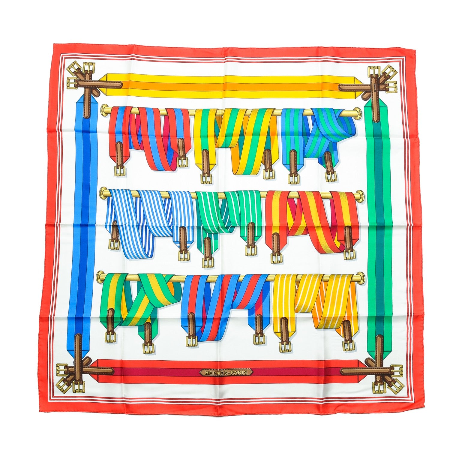 Hermes Silk Sangles Scarf 90 1 of 6