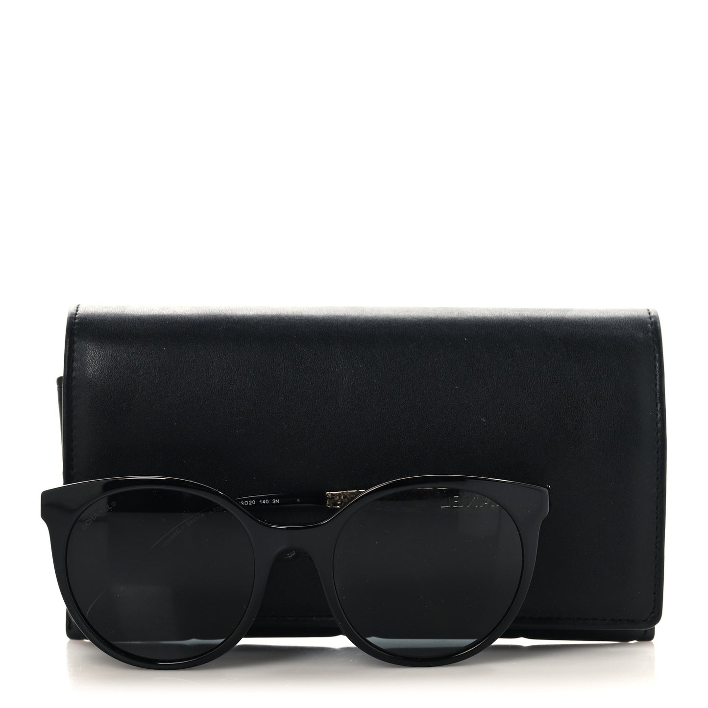 Acetate Metal Pantos Sunglasses 5440-A Black Gold