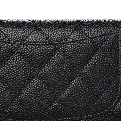 Chanel Caviar Quilted Large Flap Wallet Black 8 of 10