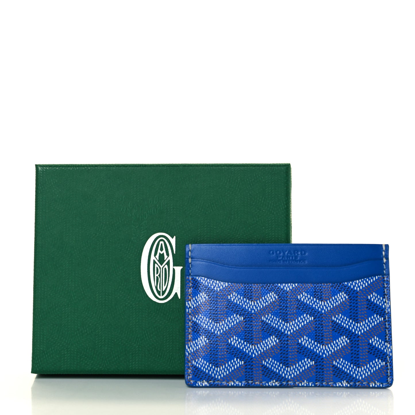 Goyardine Saint Sulpice Card Holder Sky Blue