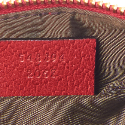 Gucci Soft GG Supreme Monogram Flora Calfskin Small Ophidia Cosmetic Case Beige Ebony Multicolor Rosso 10 of 11