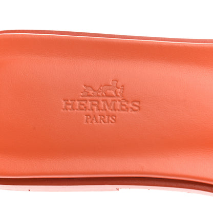 Hermes Epsom Oran Sandals 38.5 Orange Poppy 7 of 8
