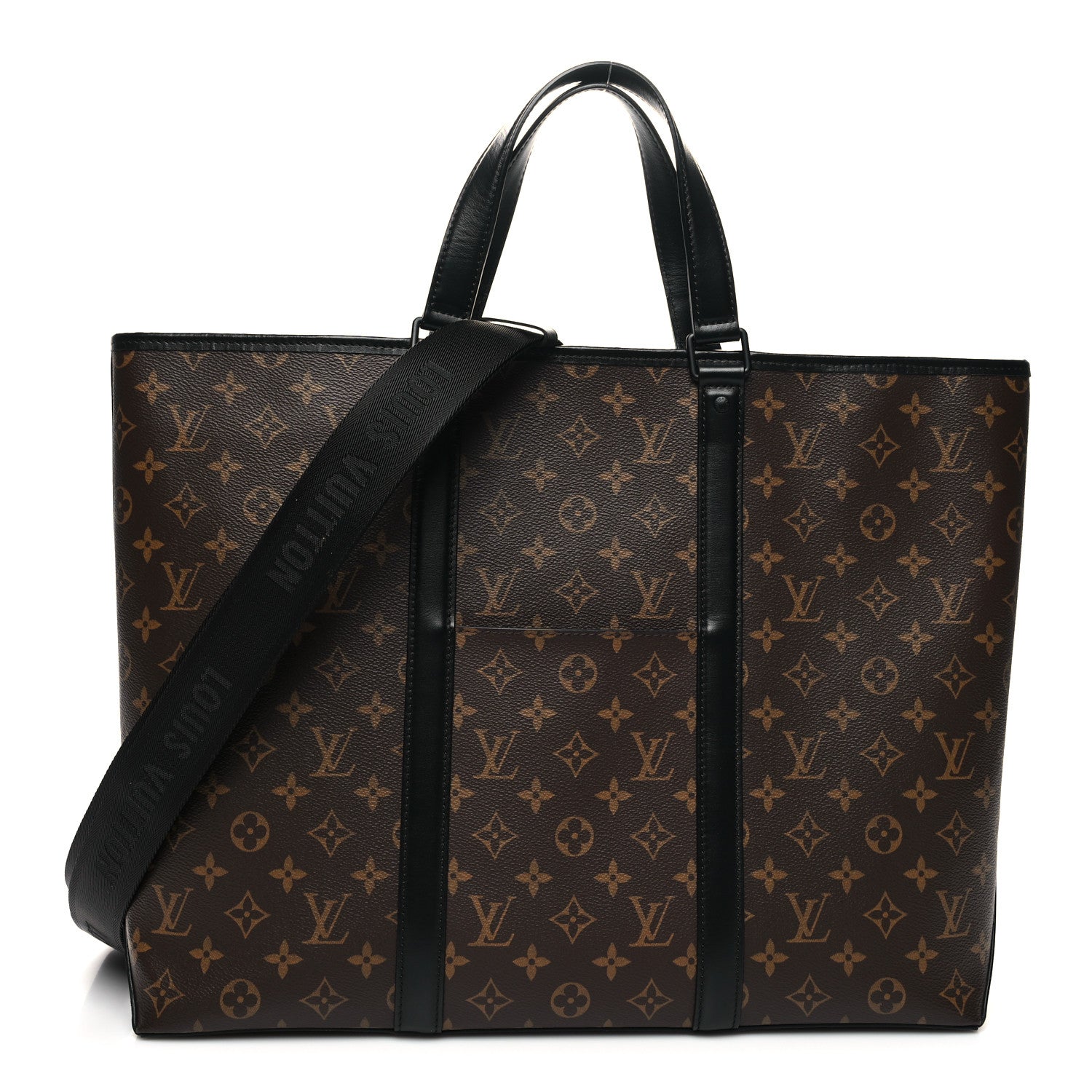 Louis Vuitton Monogram Macassar Weekend Tote GM 1 of 10