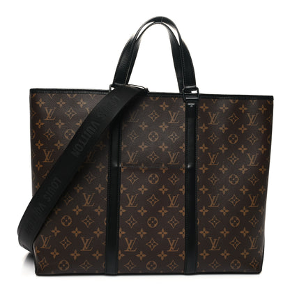 Louis Vuitton Monogram Macassar Weekend Tote GM 1 of 10