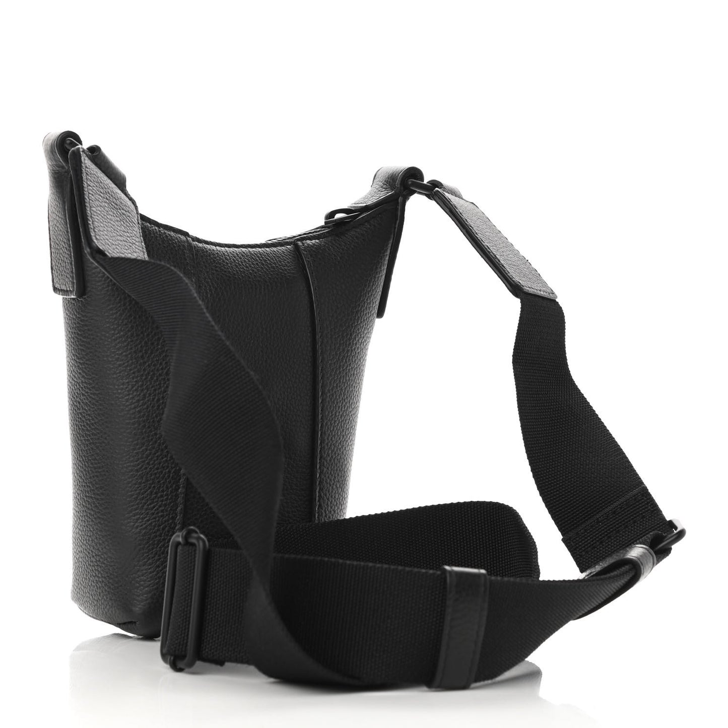 Calfskin Hourglass Phone Holder Bag Black