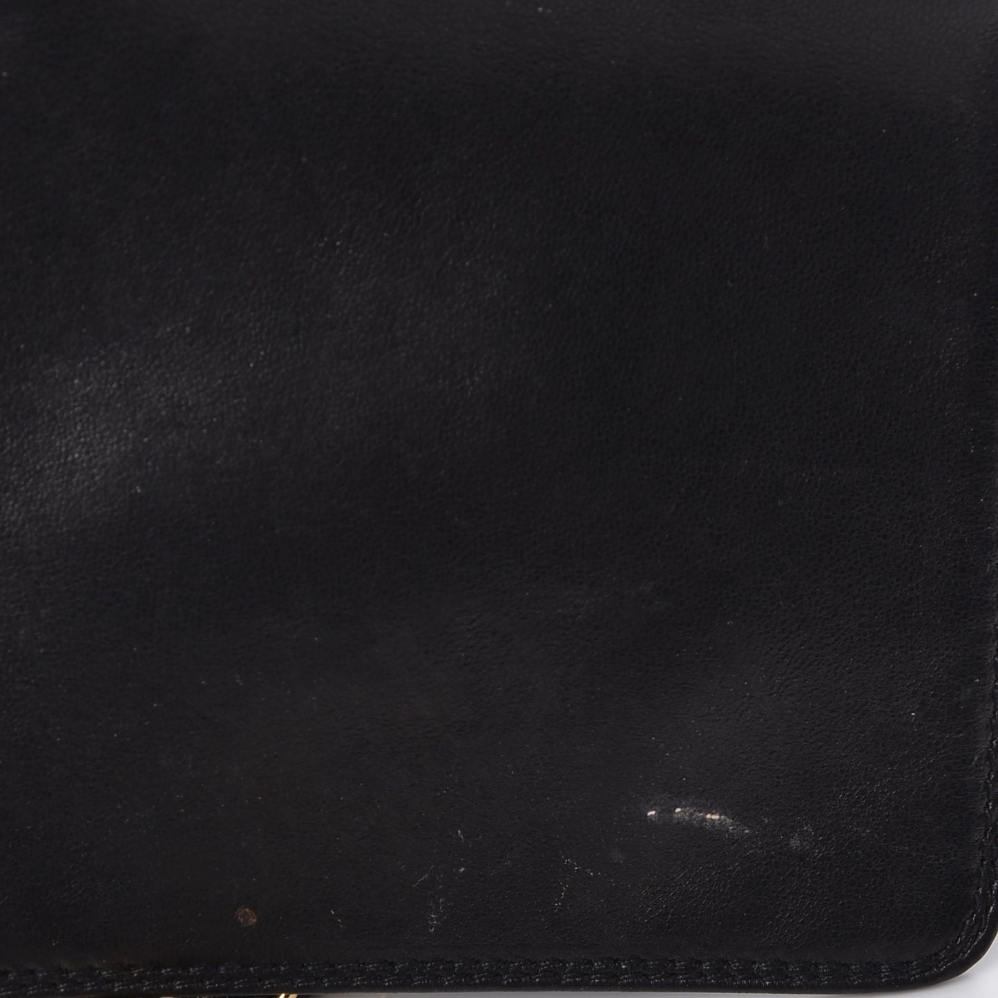Lambskin CC Drawstring Bag Black