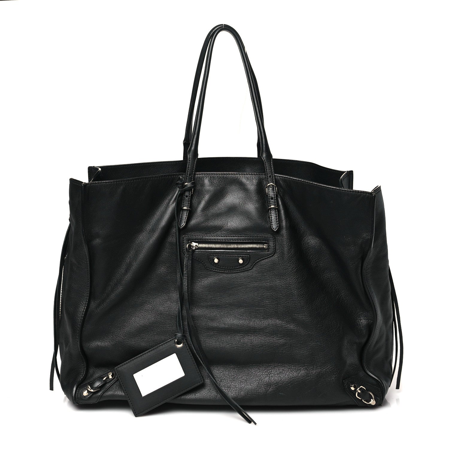Balenciaga Supple Calfskin Papier A4 Zip Around Tote Black 3 of 13