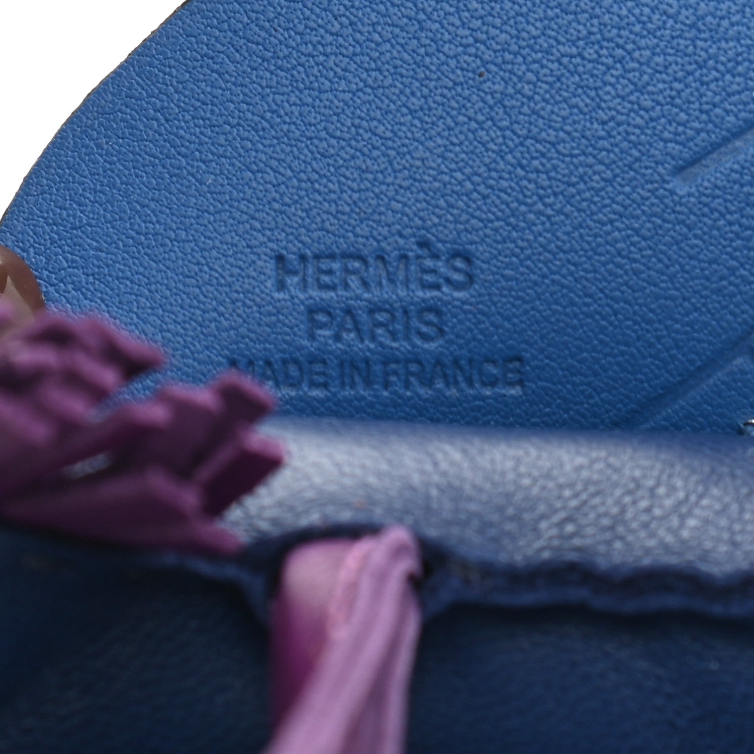 Hermes Milo Lambskin Grigri Rodeo Pegase Horse Bag Charm MM Bleu Saphir Violet Bleu France 3 of 4