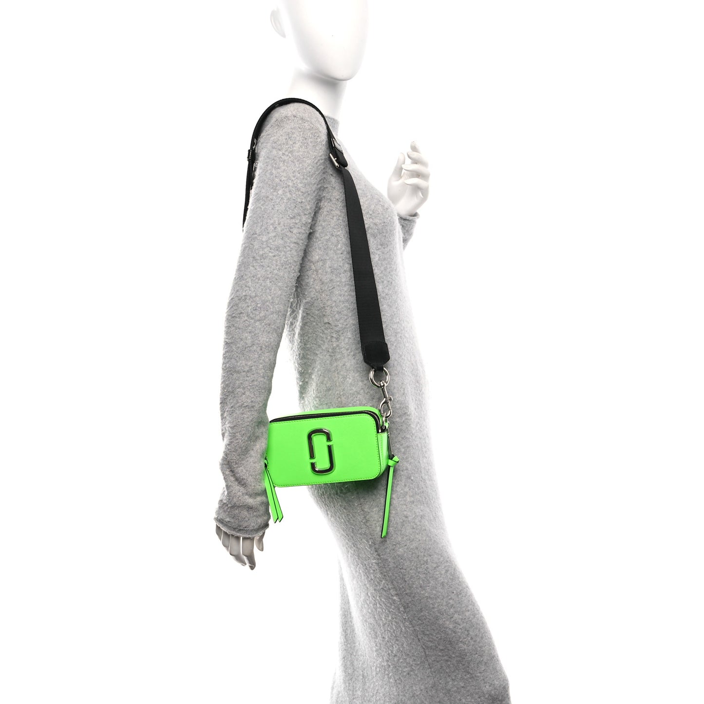 Saffiano Small Snapshot Camera Bag Bright Green