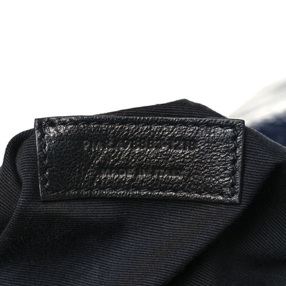 Saint Laurent Crinkled Calfskin Matelasse Monogram Large Niki Chain Satchel Deep Marine 7 of 9