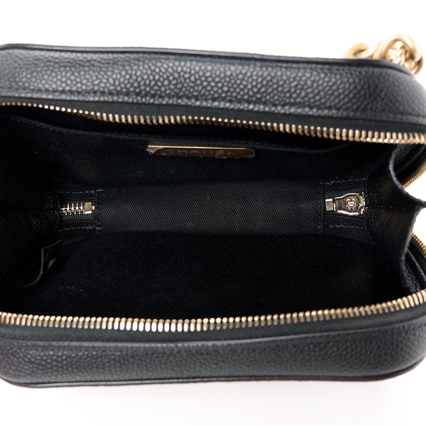 Caviar Quilted Waist Bag Black