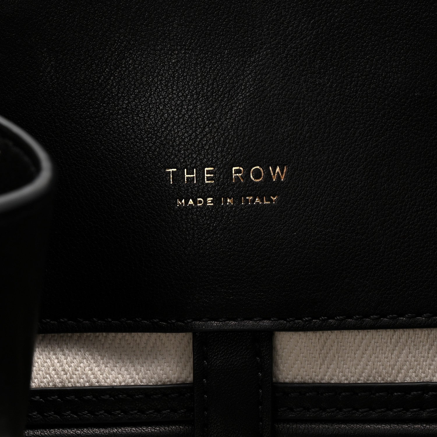 The Row Polished Saddle Calfskin Soft Margaux 12 Black 6 of 9