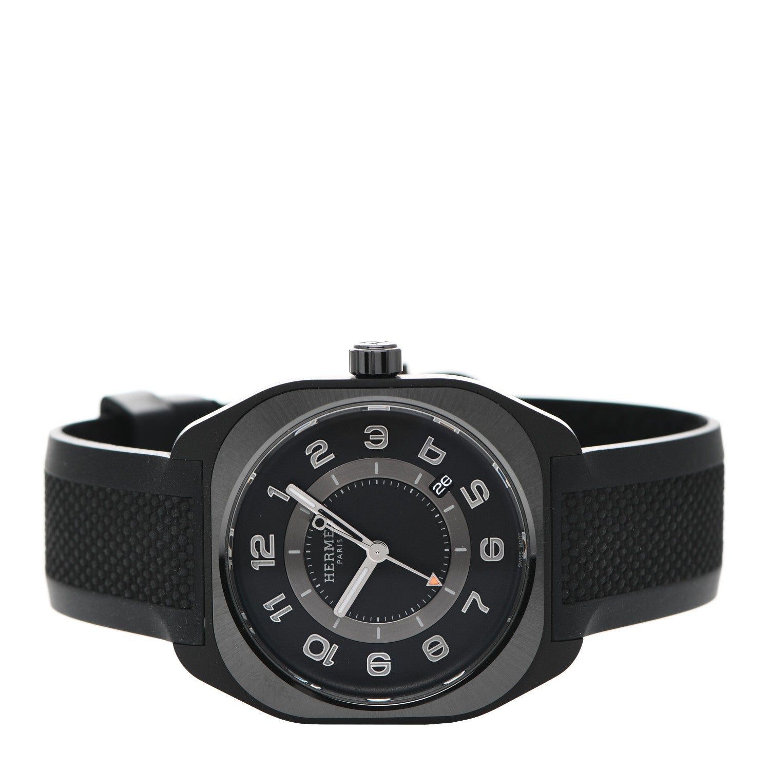 Hermes Graphene Nickel Rubber 39mm H08 Automatic Watch Noir 2 of 5