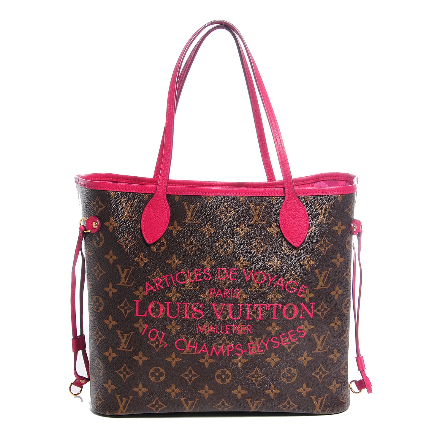 Monogram Articles de Voyage Ikat Neverfull MM Rose Indien