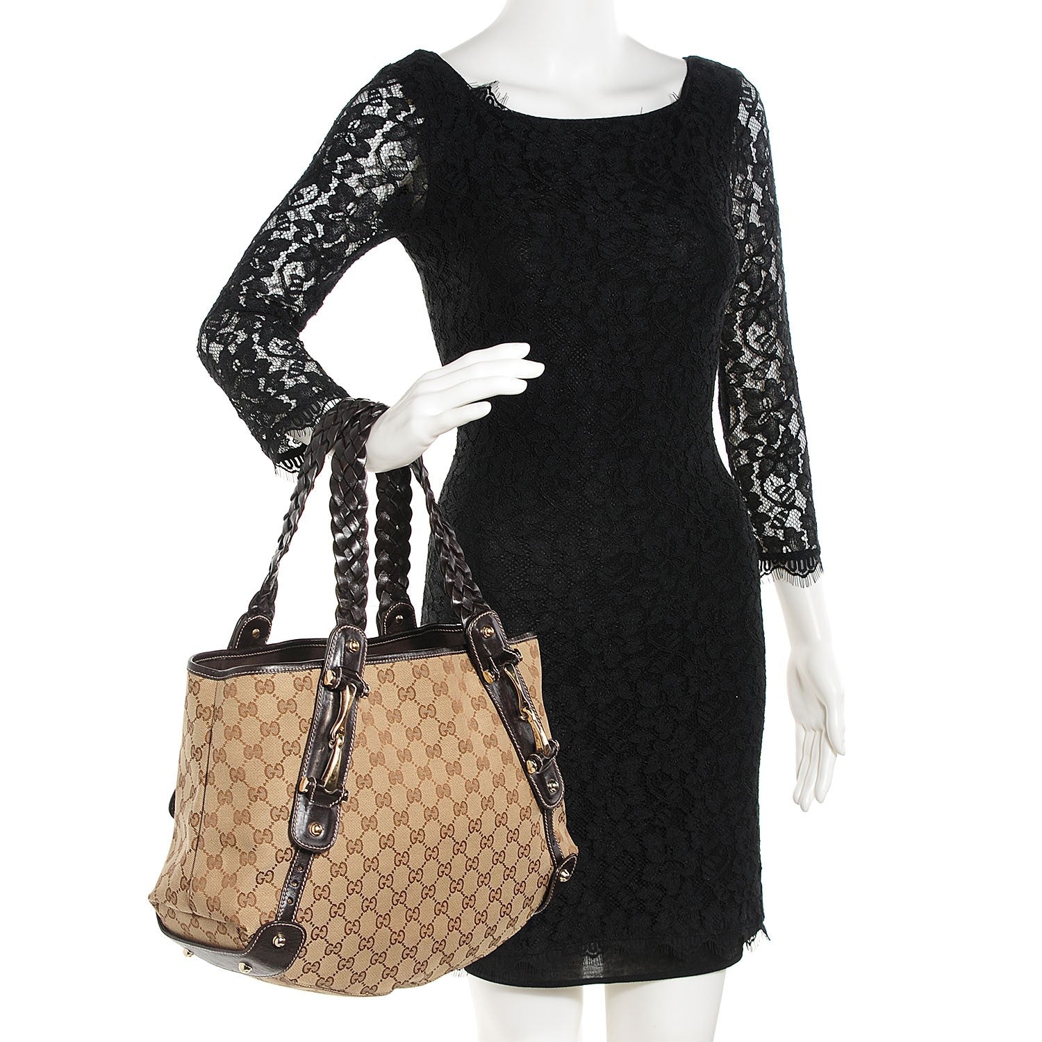 Gucci Monogram Small Pelham Shoulder Bag Dark Brown 2 of 11