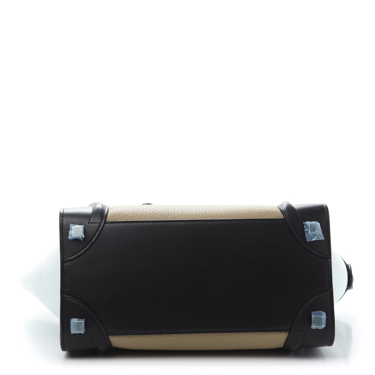 Drummed Calfskin Micro Tri-Color Luggage Antartic