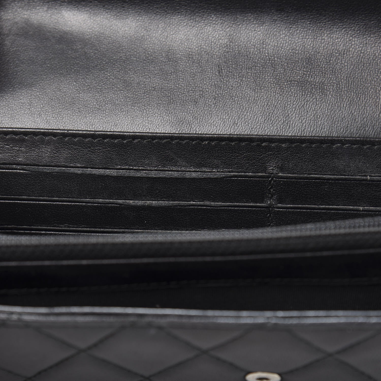 Chanel Lambskin Quilted Boy Flap Wallet Black 8 of 14