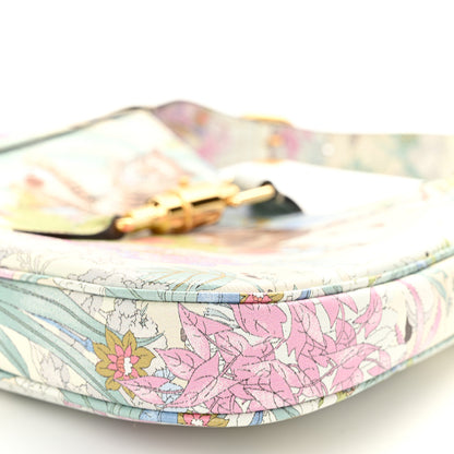 Gucci New Shangai Calfskin Tiger Savanah Small Jackie 1961 Hobo Chalky White Multicolor 10 of 11