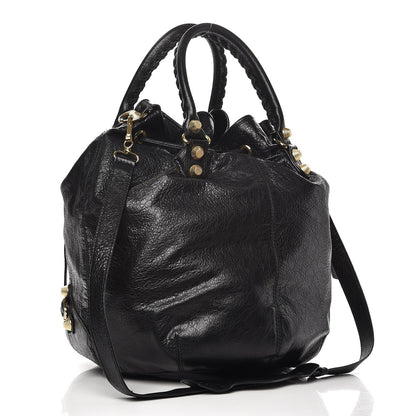 Balenciaga Agneau Giant 12 Gold Hardware Pompon Black 3 of 8