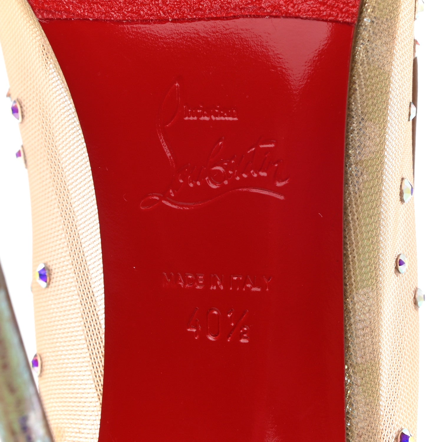 Christian Louboutin Crystal Strass Follies 100 Pumps 40.5 Crystal 6 of 10