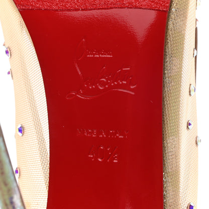 Christian Louboutin Crystal Strass Follies 100 Pumps 40.5 Crystal 6 of 10