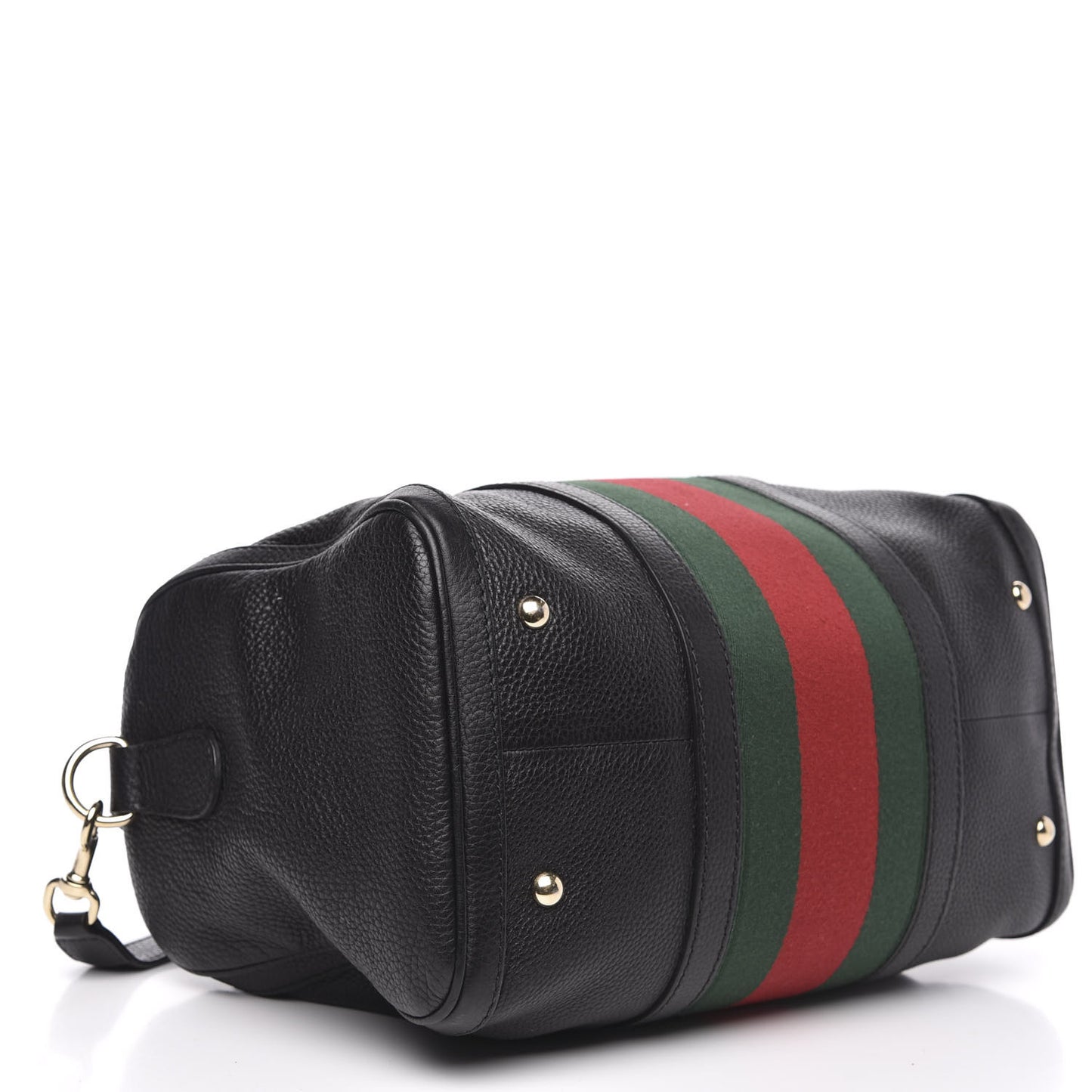 Calfskin Vintage Web Medium Boston Black