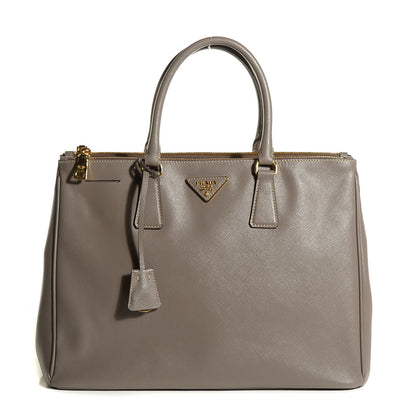 Prada Saffiano Lux Large Double Zip Tote Argilla 1 of 11
