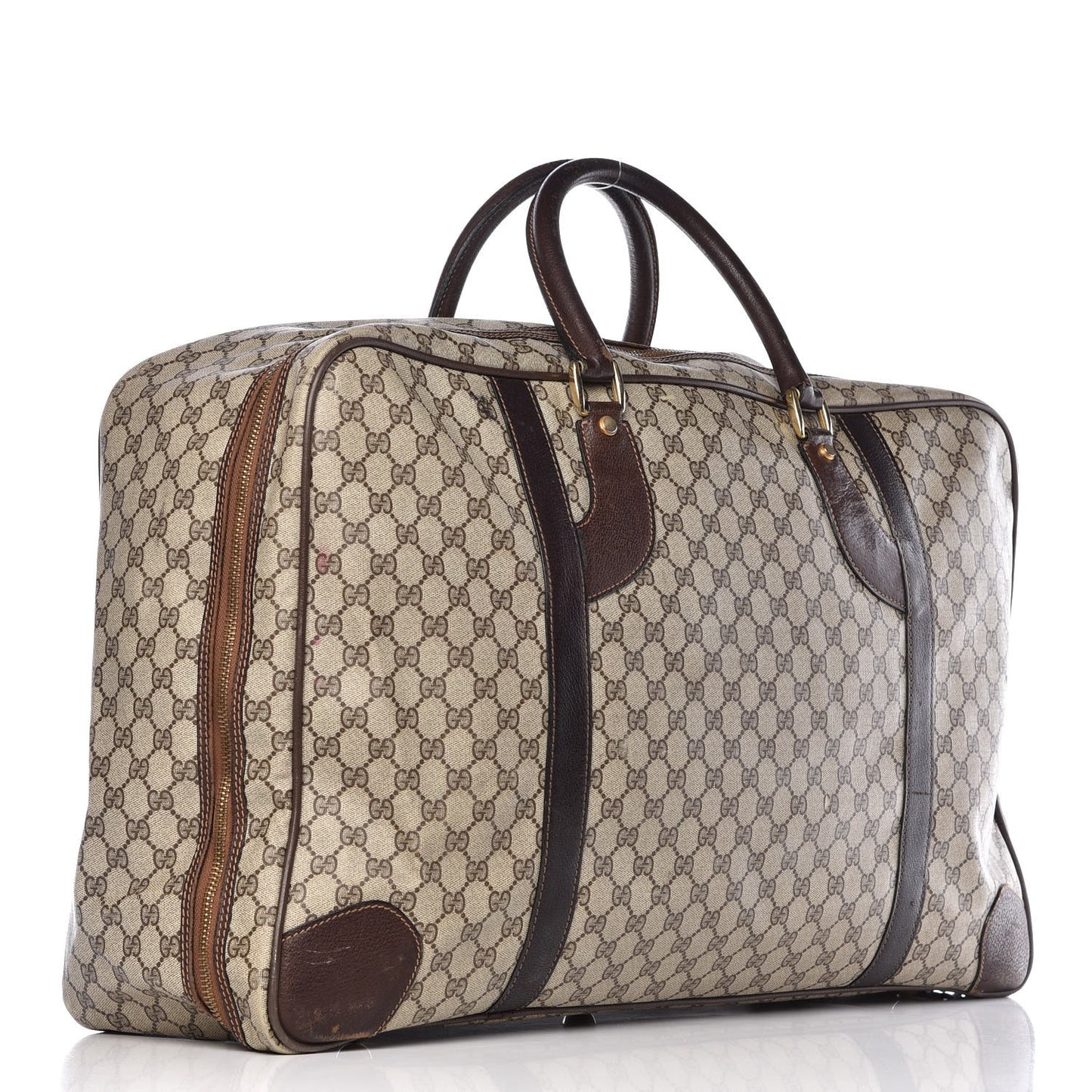 Monogram Joy Suitcase Luggage Brown