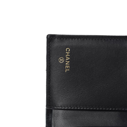 Chanel Caviar Quilted Compact Boy Wallet Black 5 of 8