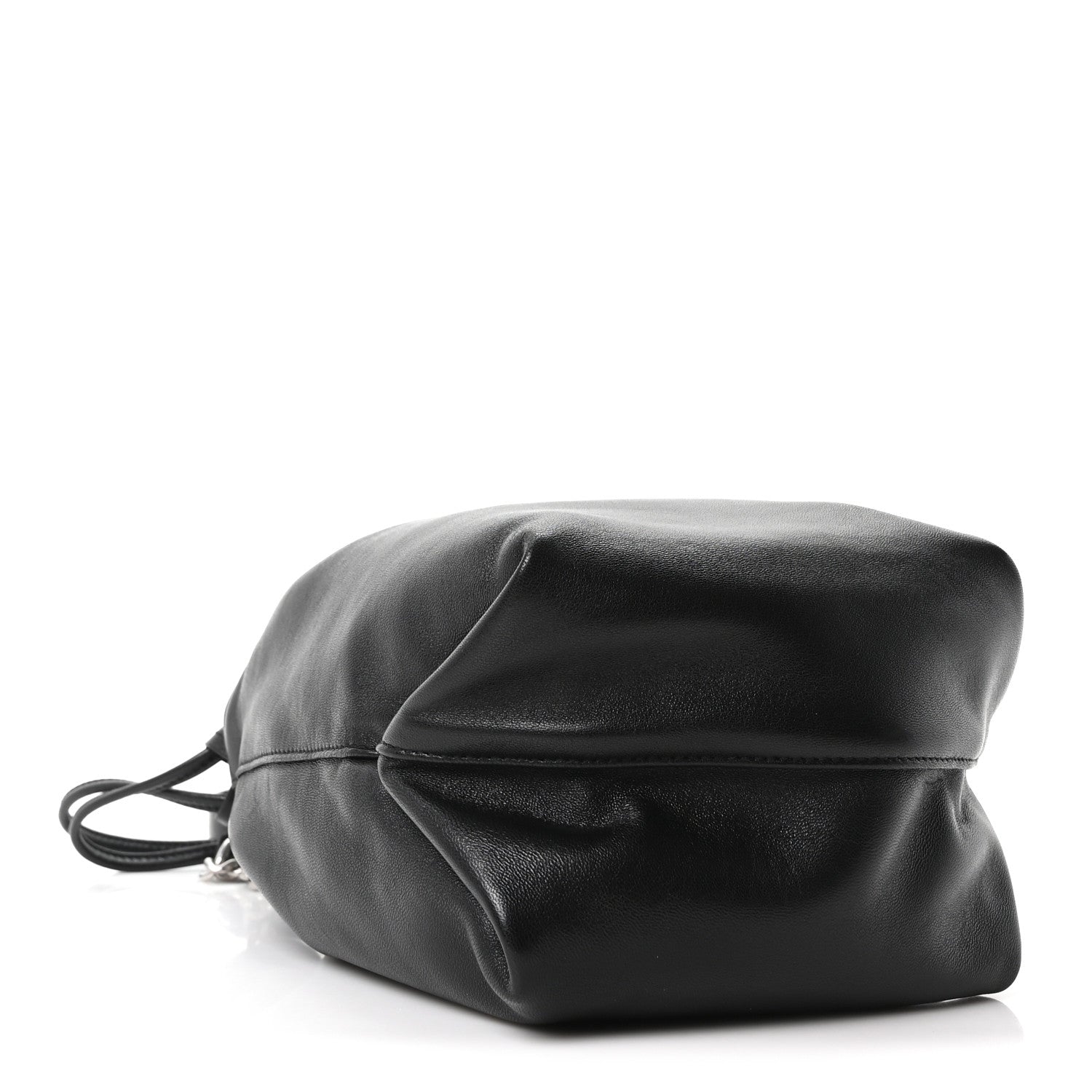 Saint Laurent Lambskin Small Teddy Bucket Bag Black 5 of 12