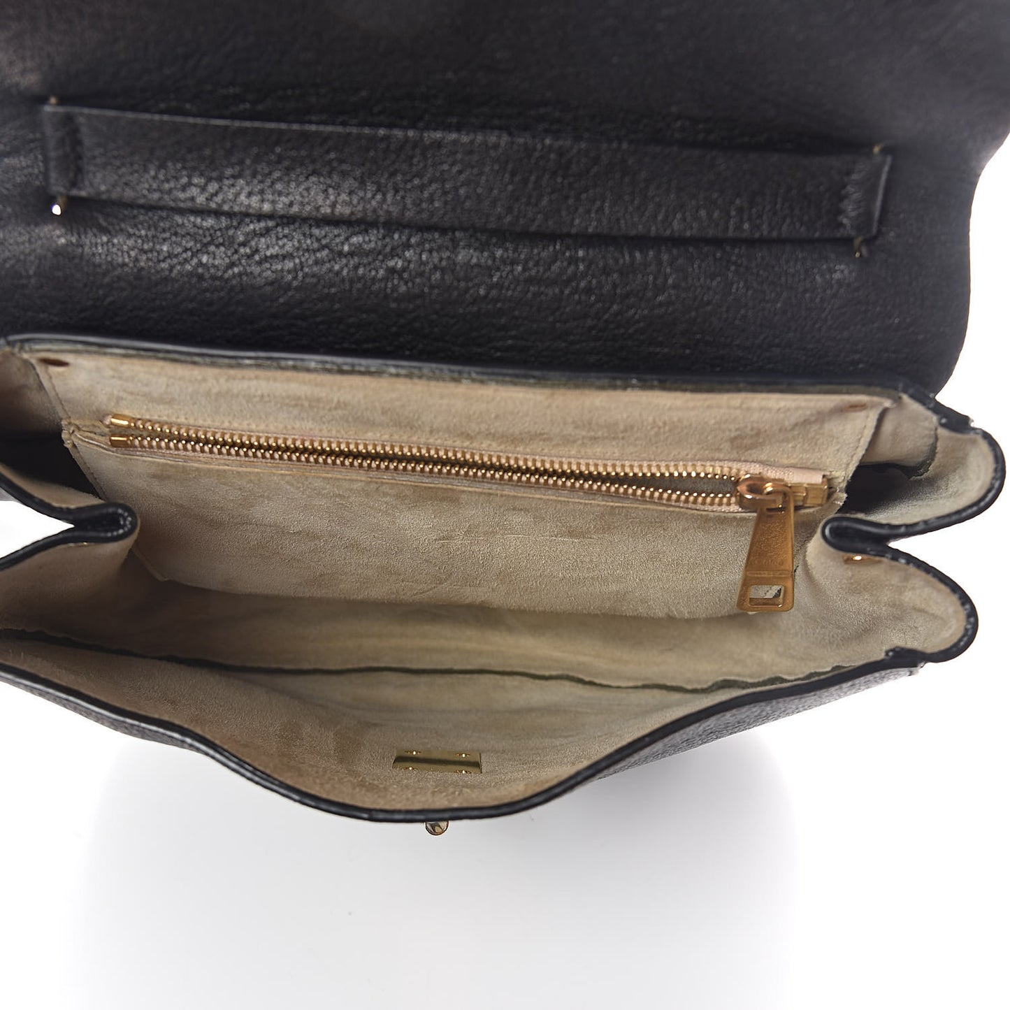 Grained Lambskin Large Drew Shoulder Bag Black