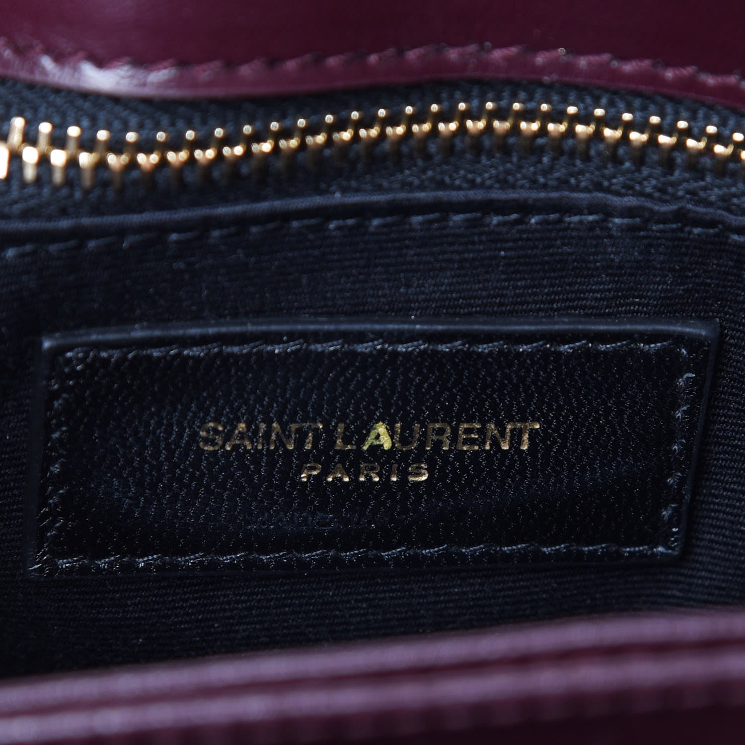Saint Laurent Velvet Y Quilted Monogram Toy Loulou Crossbody Bag French Burgundy 8 of 15