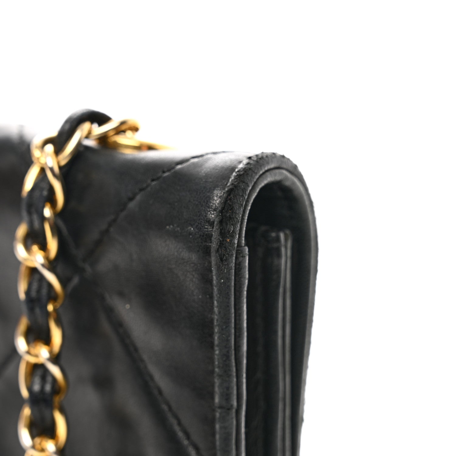 Chanel Lambskin Quilted CC Small Single Flap Black 13 of 15