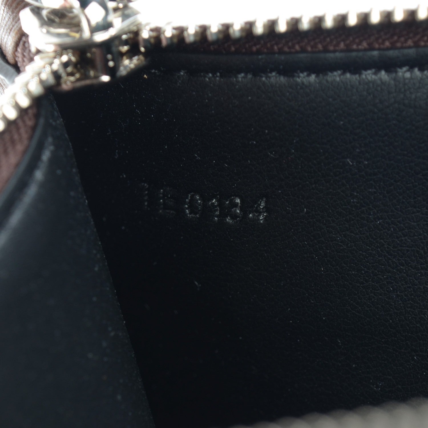 Chanel GIVENCHY Pony Hair Calfskin Embossed Large Zip Pouch Brown 7 of 9