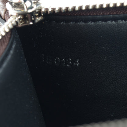 Chanel GIVENCHY Pony Hair Calfskin Embossed Large Zip Pouch Brown 7 of 9