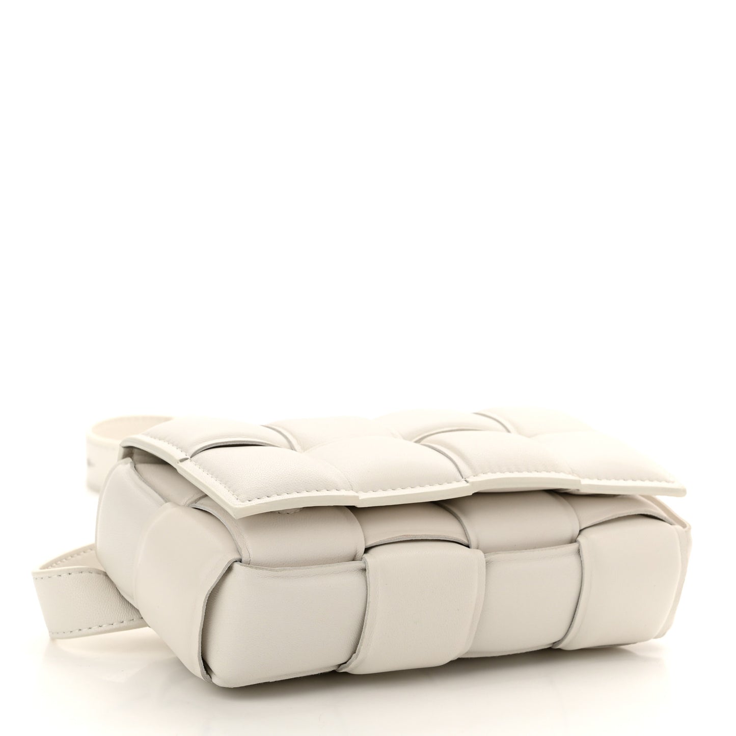 Nappa Maxi Intrecciato Padded The Belt Cassette Bag Chalk