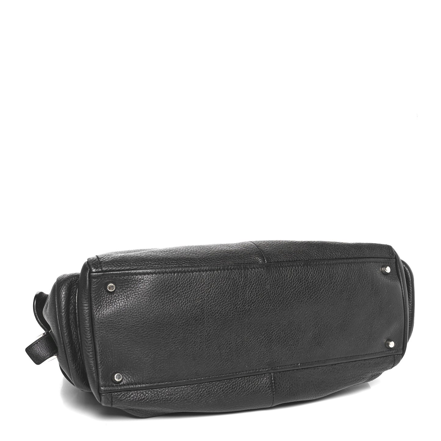 Vitello Daino Side Pocket Tote Black