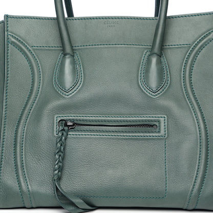 Celine Supple Calfskin Medium Phantom Luggage Emerald 6 of 9